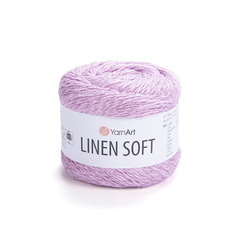 Пряжа YarnArt Linen soft, Розово-сиреневый