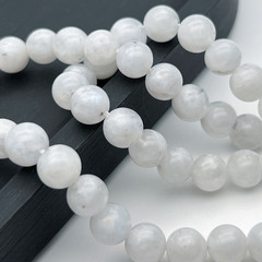 Лунный камень бусины, диаметр 8,3-8,5 мм, цена за 11 шт (1/4 нити)