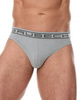 Мужские трусы слипы Brubeck Comfort Cotton серые - 1