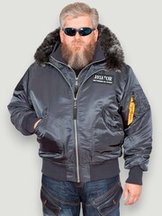 Куртка укороченная AVIATOR HD (стальной синий - steel blue)
