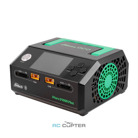 Зарядное устройство Gens ace iMars D1000 Plus | два канала | AC 1000 Вт (25A x2 | 500W x2) | G-Tech | 1-7S Bluetooth | SKU: GEAD1000 Plus