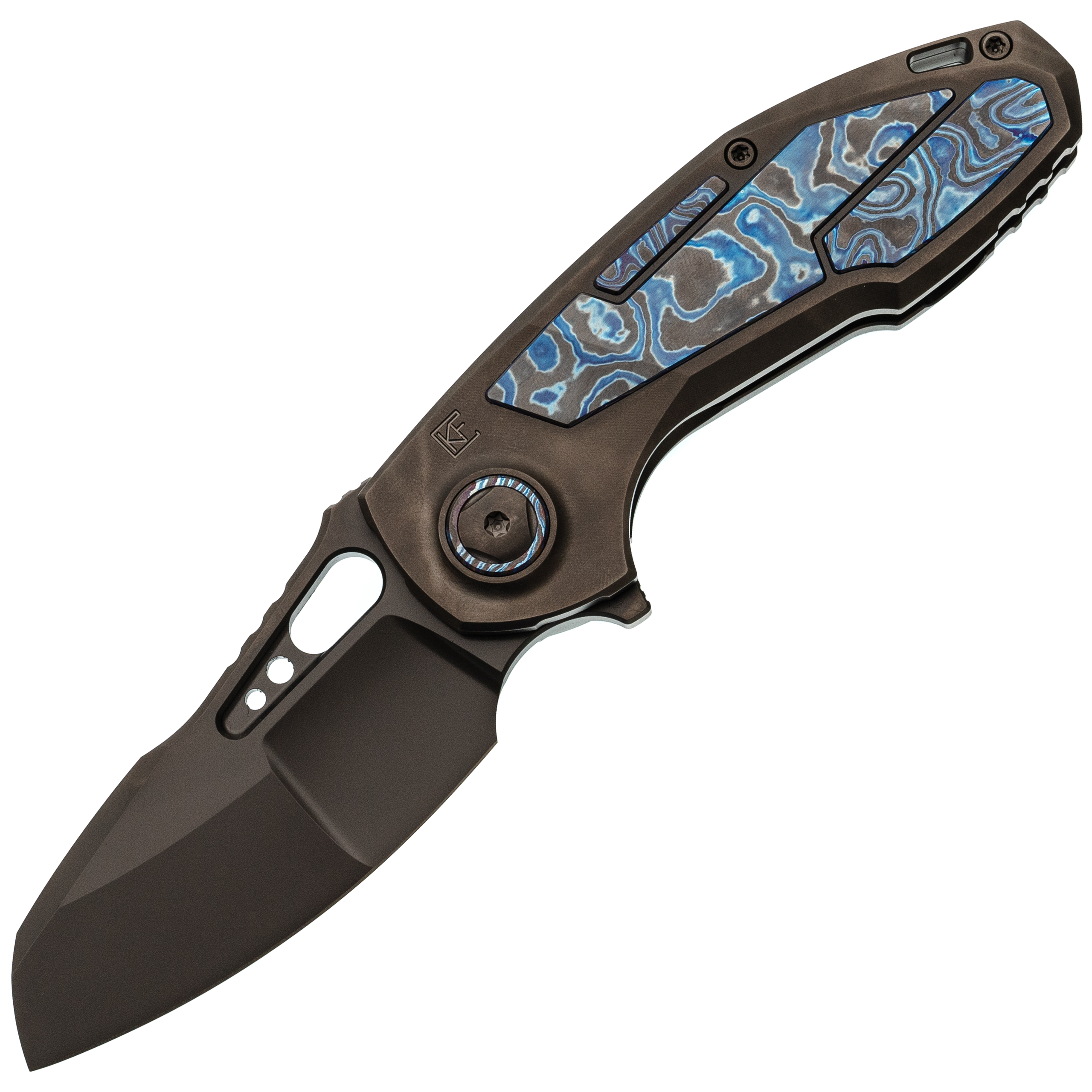 Складной нож CKF/Malyshev PeaceDuke Dva, сталь M398, рукоять титан/циркути