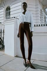 ZARA ЛЕГИНСЫ С ПОЯСОМ, КОРИЧНЕВЫЙ