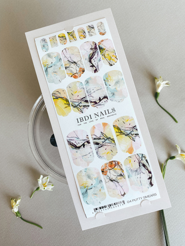 Пленки для маникюра IBDI NAILS 04 PUTTY SMEARS