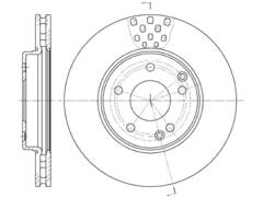 Диск тормозной вентилируемый G-brake  GR-02912