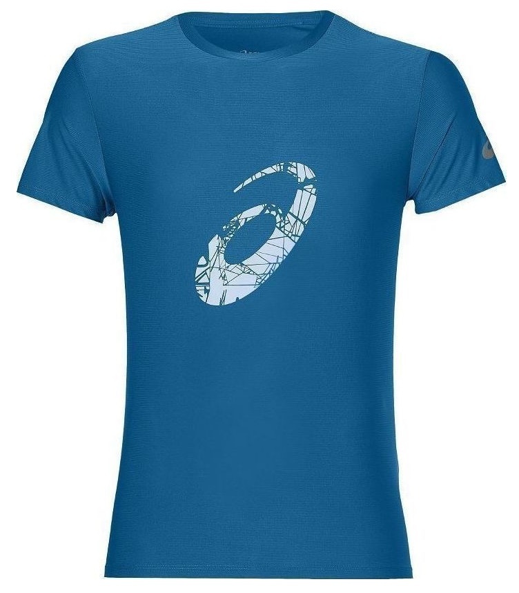 ASICS GRAPHIC SS TOP мужская футболка для бега синяя