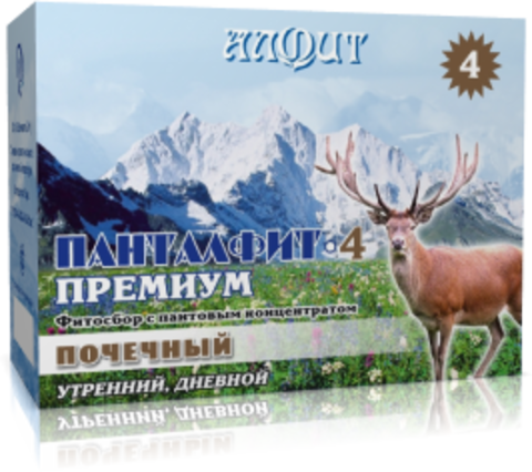 Фитосбор ПАНТАЛФИТ-4 ПРЕМИУМ почечный, утренний/вечерний, 60бр*2г