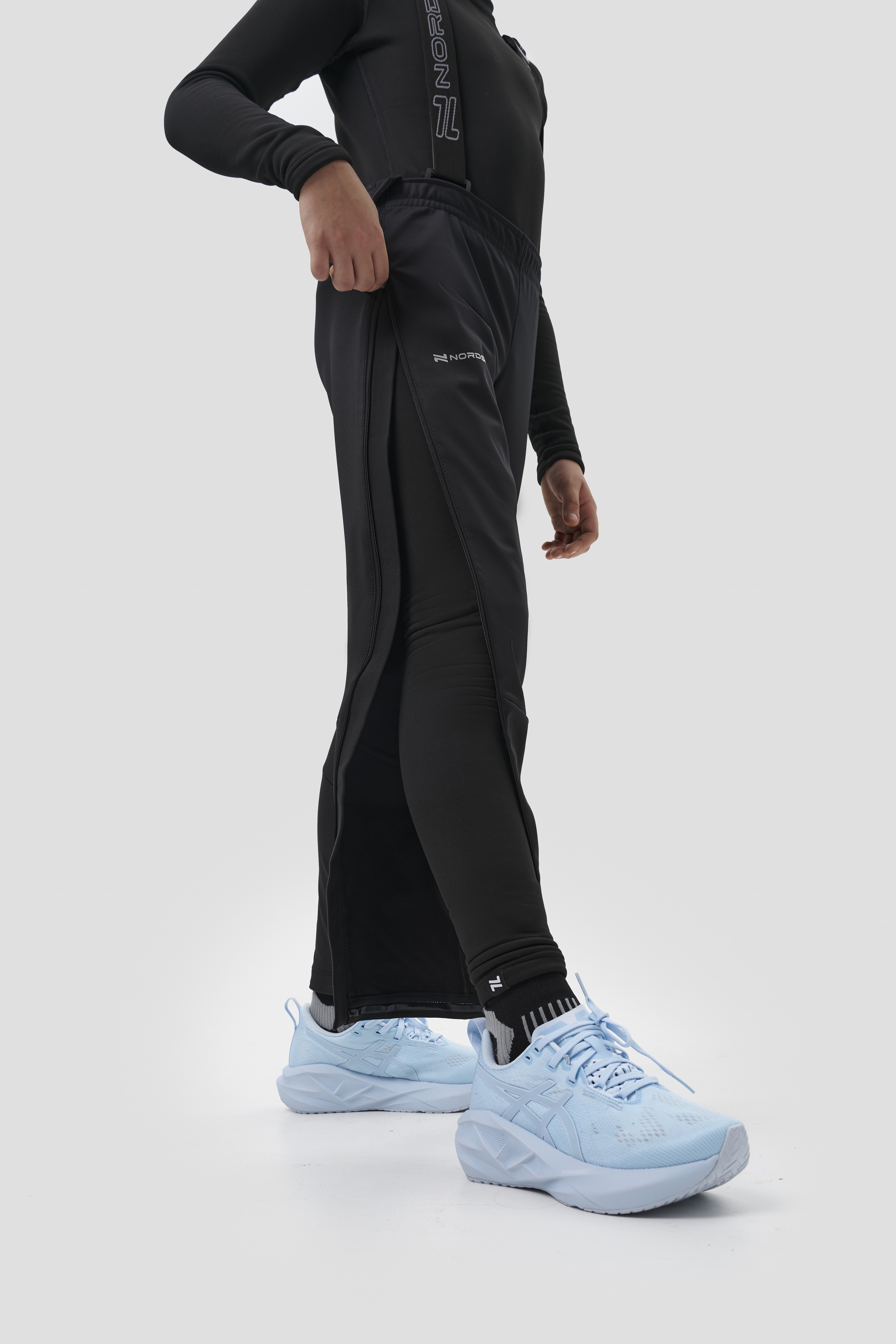 Детский тренировочный лыжный костюм Nordski Jr. Advance light blue-black - 15