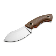 Фото Туристический нож с фиксированным клинком Boker Nessmi Pro, сталь D2, рукоять микарта, коричневый