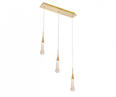 07861-3AS,33 Подвес Гутта золото w50*7 h200 Led 9W (3000k). ТМ Kink Light