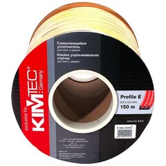 Уплотнитель E-150 белый 9*4мм KIM TEC 2х75м