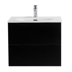 BelBagno Marino MARINO-CER-N-600-2C-SO-NL-P Тумба под раковину подвесная, 60x45.5, цвет: чёрный фото