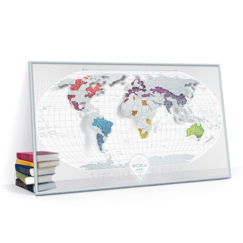 Cкретч-карта мира Travel Map Air World в металлической раме