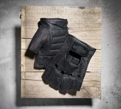 Перчатки Bar & Shield Fingerless Leather Harley-Davidson, кожа 100%