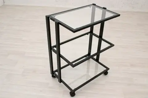 Тележка мастера металл/прозрачное стекло, Masscomplekt