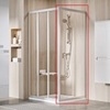 Ravak 94070U0211 стенка душевая APSS-90 сатин+Пеарл