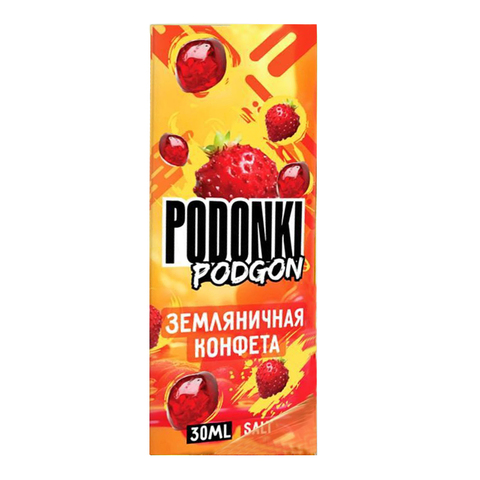 Жидкость PODONKI PODGON Salt 2% 30 ml - Земляничная конфета