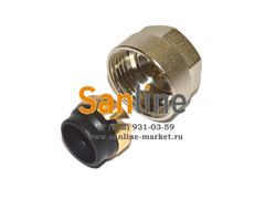 Адаптер для трубок L и Т-обр 15x3/4" Евроконус компрессионный Sanline Арт.37102