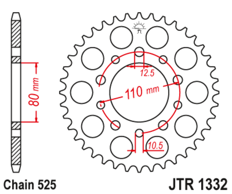 Звезда ведомая JTR1332 41