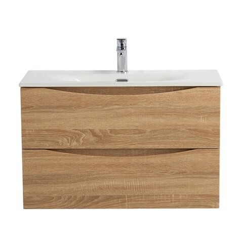 BelBagno Marino MARINO-CER-MINI-800-2C-SO-WO-P Тумба под раковину подвесная, 80x39, цвет: Rovere Bianco