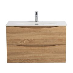 BelBagno Marino MARINO-CER-MINI-800-2C-SO-WO-P Тумба под раковину подвесная, 80x39, цвет: Rovere Bianco фото
