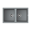 Omoikiri Tedori 86-2-GR 4993572 Кухонная мойка Tetogranit/leningrad grey