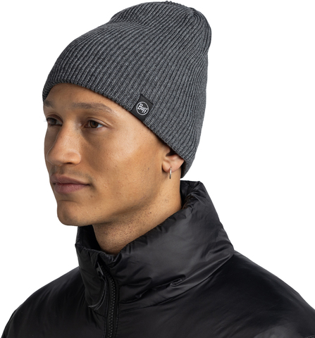 Картинка шапка вязаная Buff Knitted & Full Fleece Renvi Grey Heather - 2