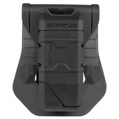 Одинарный пенал для магазинов Glock 9мм c заряжателем и креплением Paddle, черный, Fab Defense