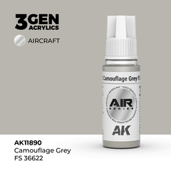 Акриловая краска AK Interactive Camouflage Grey FS 36622 3GEN AIR, 18мл