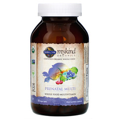 Garden of Life, MyKind Organics, пренатальные мультивитамины, 180 веганских жевательных таблеток
