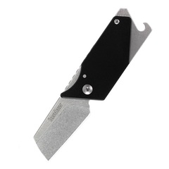 Фото Складной нож Sinkevich Design Pub, Carbon Fiber - KERSHAW 4036CF, сталь клинка 8Cr13MoV (Stonewashed), рукоять карбон/сталь, чёрный