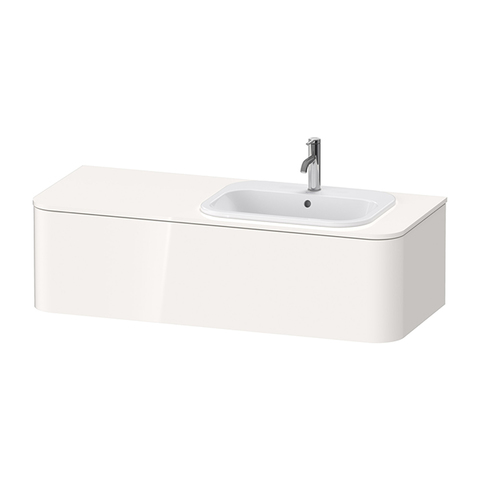 Duravit Happy D.2 Plus HP4952R2222 Тумба подвесная 354x1300x550мм 1 ящик, DX, цвет: белый глянцевый