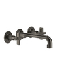 Gessi Inciso 58190#299 Встраиваемый смеситель для раковины на 3 отверстия с изливом 210-190мм (внешние части), цвет: nero XL