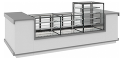 Кондитерская витрина CARBOMA COSMO KC71-130 VV 0,9-2 BUILT-IN открытая