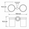 WasserKRAFT Isar K-7328D Стакан, цвет: бронза