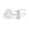 GROHE Allure 40284001 Крючок для банного халата