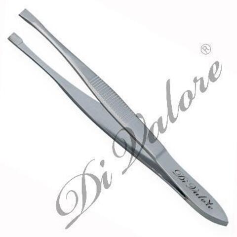 Di Valore 103-002S Пинцет для бровей, дл. 9см, прямой, МАТОВЫЙ