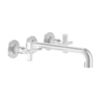 Gessi Inciso 58192#031 Встраиваемый смеситель для раковины на 3 отверстия с изливом 255-235мм (внешние части), цвет: хром