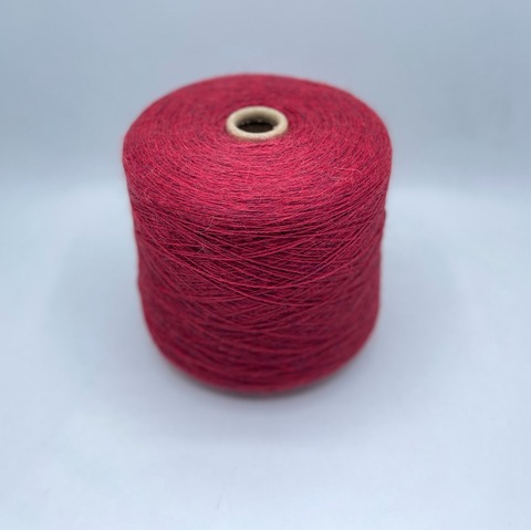 Бобинная пряжа (пр.Италия),art-Wool 465м/100гр,100%Шерсть , цвет- Вишня меланж , арт.27946