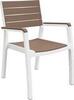 Стул c подлокотниками Гармония (Harmony armchair) белый-капучино от магазина KeterShop — фото 1
