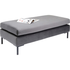 Пуф Gianni Velvet Grey Black
