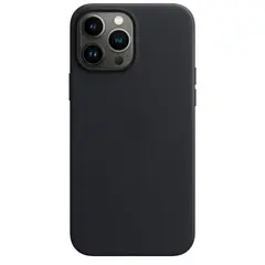 Кожаный чехол с поддержкой MagSafe Apple Leather Case для iPhone 13 Pro Max, Midnight (Темная ночь)