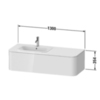 Duravit Happy D.2 Plus HP4952R2222 Тумба подвесная 354x1300x550мм 1 ящик, DX, цвет: белый глянцевый