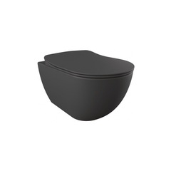 Creavit Free FE320-11AM00E-0000 Чаша унитаза подвесная, цвет: антрацит фото