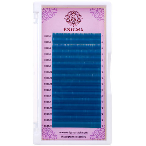 Цветные ресницы Enigma микс 0,10/C/7-13 mm 