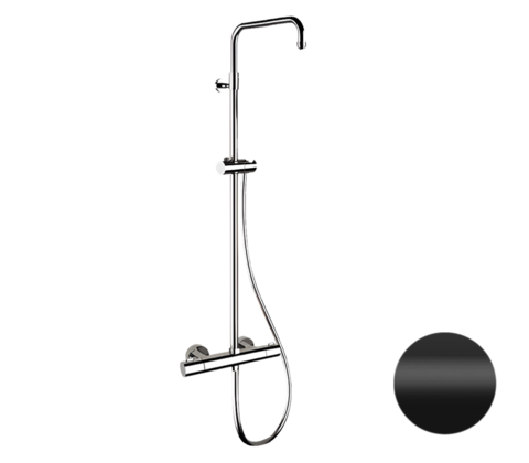 Remer Elegance EQ32ASSDNO Душевая система термостатическая, цвет: черный матовый