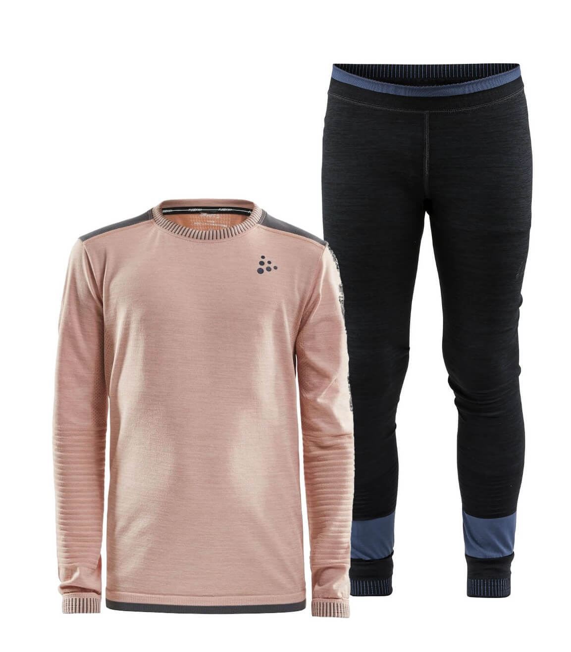 Craft Active Fuseknit Comfort комплект термобелья детский черный-розовый