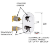 Remer Minimal Thermo NT92KBBO Смеситель для ванны/душа термостат на 2 потока скрытый монтаж (заказывать совместно с rrbox), цвет: белый матовый