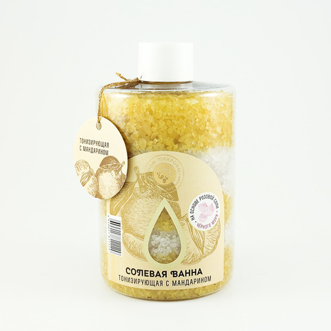 МДП Соль морская ТОНИЗИРУЮЩАЯ С МАНДАРИНОМ, 400г