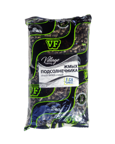 VF Жмых подсолнечника гранулированный (рыболовный) 1кг/10шт/уп
